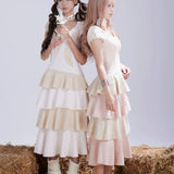 Rose Island White Twin Souls Knight Midi Dress