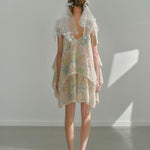 Get trendy with [UNOSA] Floral Fairy Dance Mini Dress -  available at Peiliee Shop. Grab yours for $76 today!