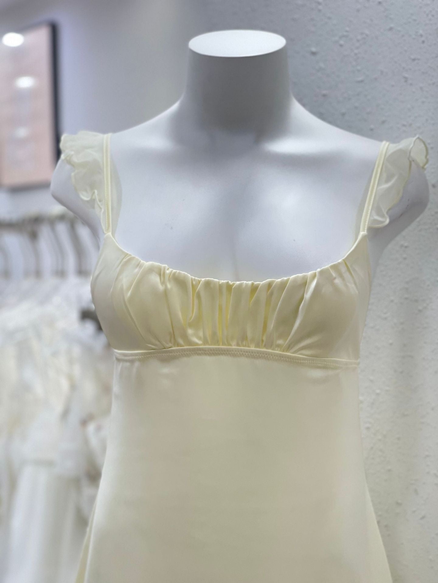 Get trendy with Dreamy Cream Soft  Lingerie Dress -  available at Peiliee Shop. Grab yours for $23 today!