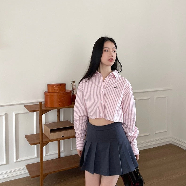 Get trendy with [Yang Lutos] Back to school oversize styled cotton shirt -  available at Peiliee Shop. Grab yours for $28.80 today!