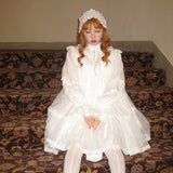 August Unicorn Edwardian Fairy Doll Silk Cotton Dress