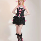 Get trendy with [PeilieeShop x Stasera] Ribbon Poem Handmade Corset Top Christmas -  available at Peiliee Shop. Grab yours for $65 today!