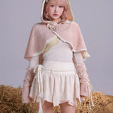 Rose Island Elf’s Cozy Little Pink Cape and Gloves Set