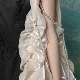 [Lactose Studio] Pure Mermaid Heart Pearl Shoulder bag