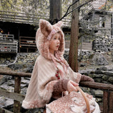 Rose Island Deer Knit Cape