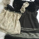 SicAstra Flower Diary Midnight Ribbon Dress