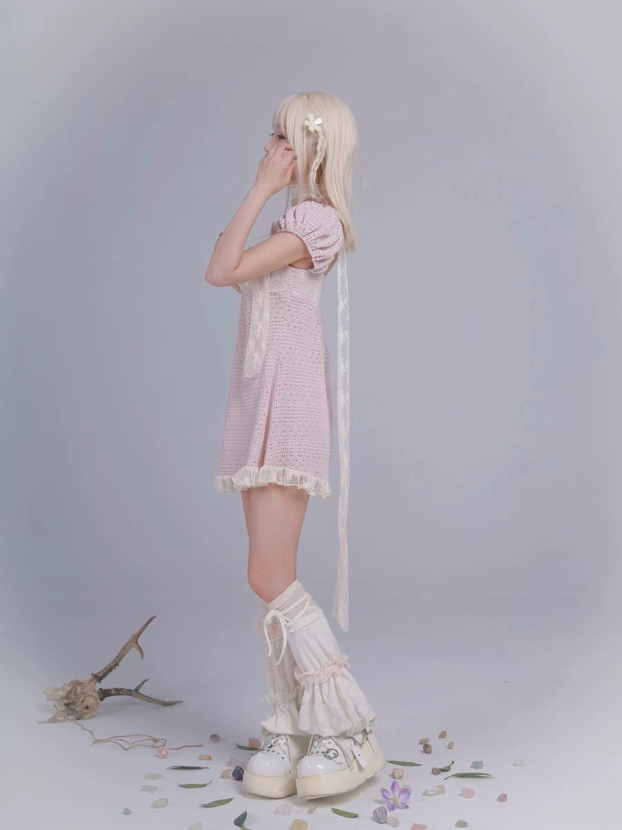 Get trendy with Rose Island AW24 Elf Guardian - Sakura Fairy Mini Dress - Crop Top available at Peiliee Shop. Grab yours for $46 today!