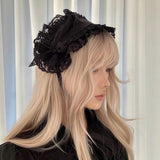 [Limited Edition] KittenClaw Pure Black Lace Cat Ear Headdress