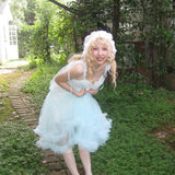 August Unicorn Cloud Ruffle Fairy Dress