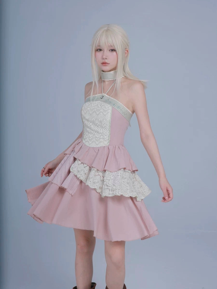 Get trendy with Rose Island AW24 Elf Guardian - The Girl Fairy Angel Mini Dress - Crop Top available at Peiliee Shop. Grab yours for $38 today!