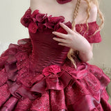 Leonie Girl Rose Waltz Princess Dress