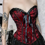 Get trendy with The Classic Gothic Corset Top -  available at Peiliee Shop. Grab yours for $23 today!