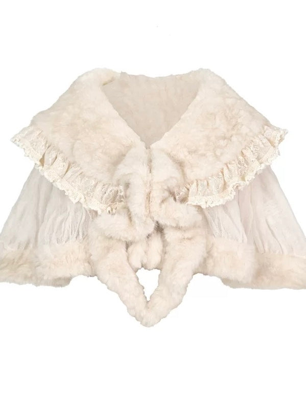 Blood Supply Winter Gala Faux Fur Cape