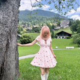 [Peiliee x Rose Island Exclusive] Deer Ballet Fawn Core Cotton Mini Dress