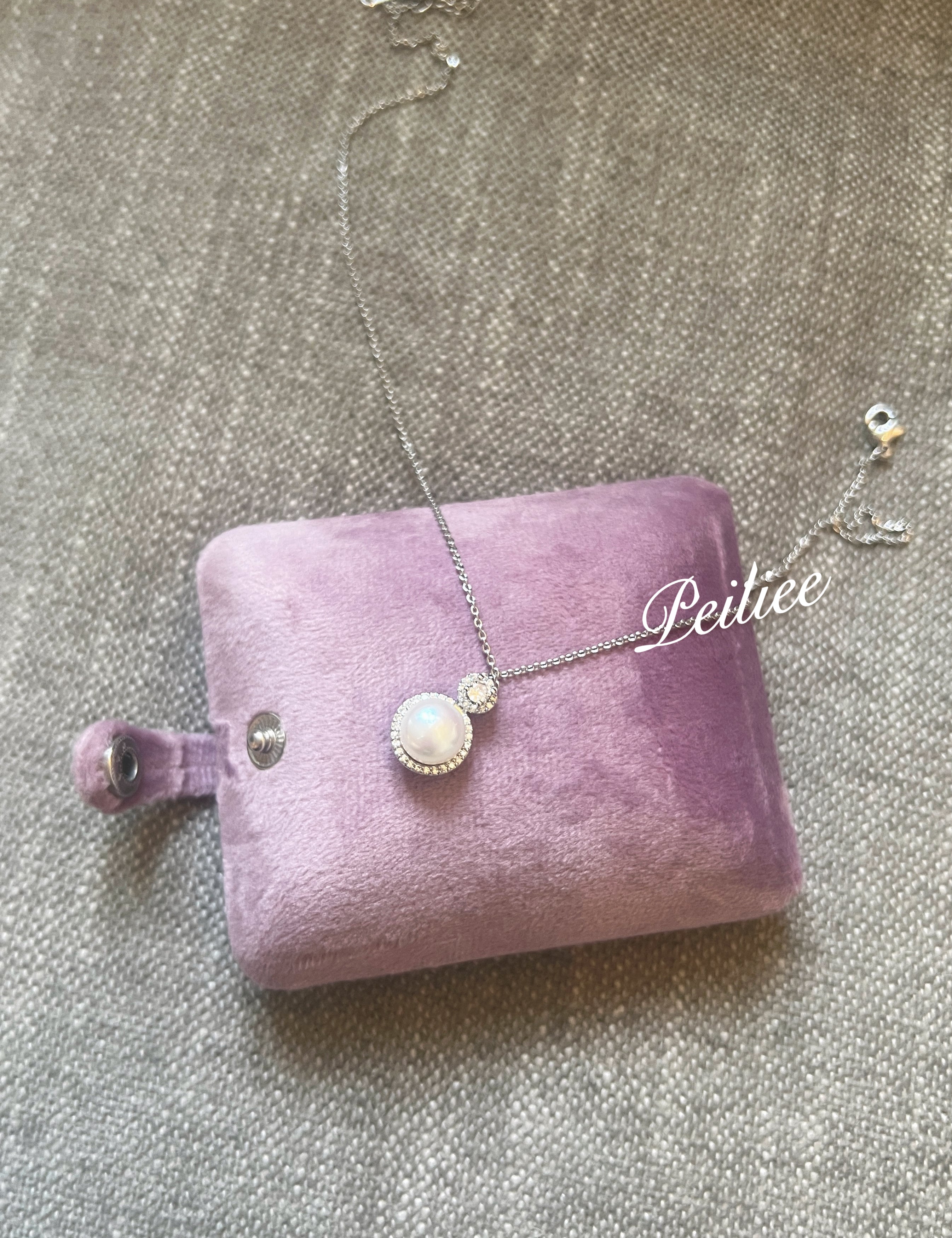 My Snow Queen 9-10mm Freshwater Pearls with 14k Gold Plated Silver Neckalce