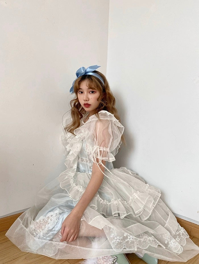 Get trendy with [August Unicorn] Angelic Aura Handmade Silk Outer Princess Dress - Dresses available at Peiliee Shop. Grab yours for $198 today!