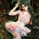 [Blood Supply] Forest Spirit • Flower Fairy Petticoat Skirt