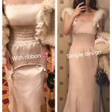 Get trendy with Mon Chérie Belle Charm Satin Midi Dress Evening Dress Christmas - Dresses available at Peiliee Shop. Grab yours for $36 today!