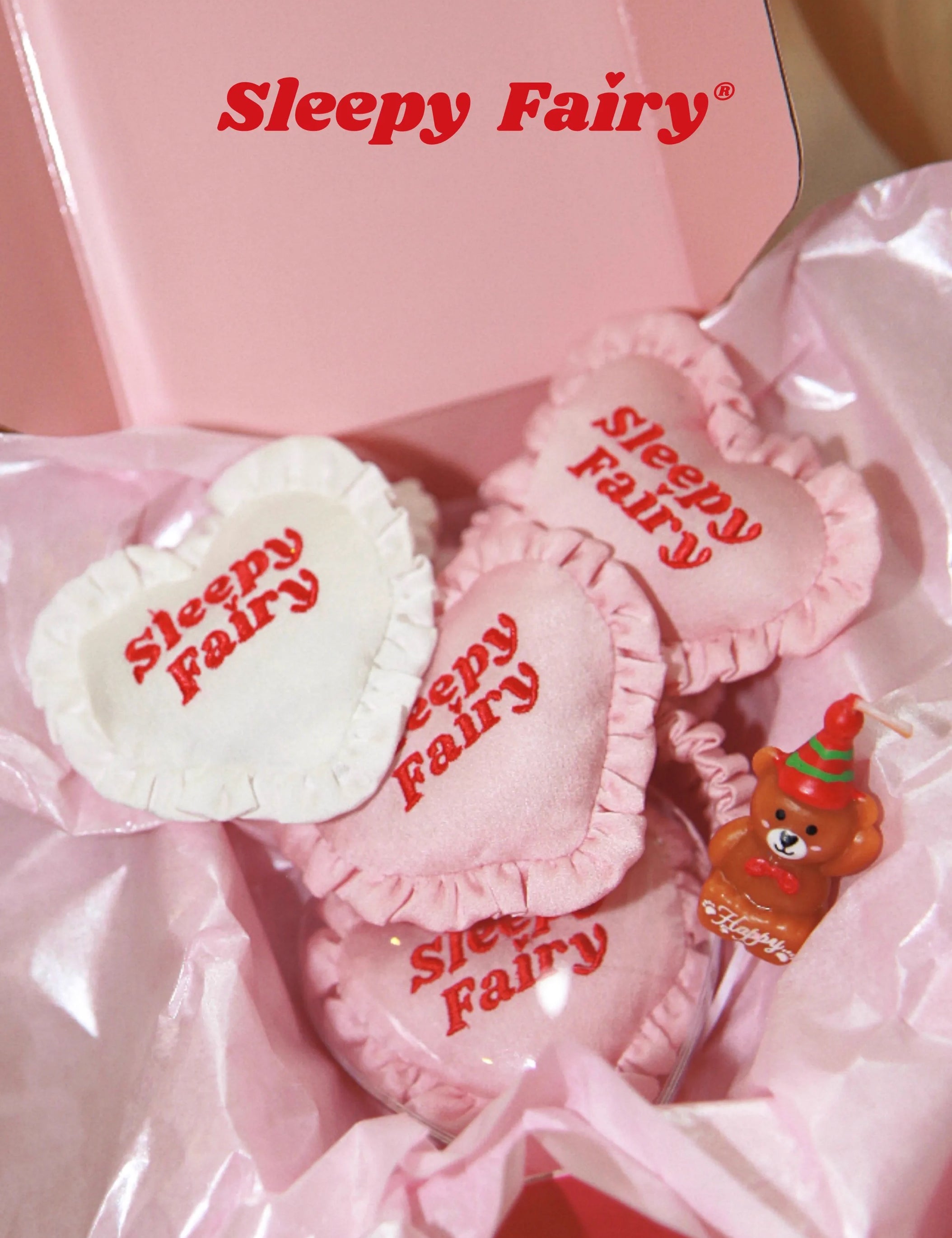 Get trendy with Sleepy Fairy Heart Pillow Hair Ties -  available at Peiliee Shop. Grab yours for $18 today!