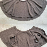 [Riberry] Choco Bear Wool Blended Knit Cape Cardigan