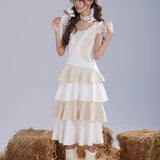Rose Island White Twin Souls Knight Midi Dress