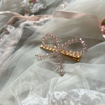 Get trendy with 2 Pieces Of Crystal Ribbon Hairpin Hair Clips -  available at Peiliee Shop. Grab yours for $4.50 today!