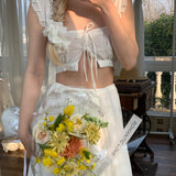 [Tailor Made] Garden Muse Handmade Cotton Bralette Skirt Set