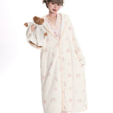 Canmi’s Teddy Dream Cozy Hooded Oversized Sleep Robe