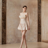Fa Sogno Rosy Swan Lake Mini Dress