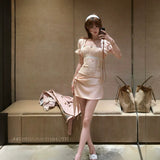 Sheepkiss Charlotte Satin A-Line Skirt