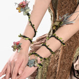 [Blood Supply] Forest Spirit • Flower Fairy Floral Arm Band Bracelet