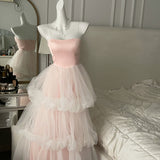 Get trendy with Rosy Romance Princess Gown MIDI Dress - Dress available at Peiliee Shop. Grab yours for $108 today!