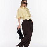 34ounce Lemon Riviera Linen Cape and Vest Set