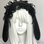 Get trendy with Black Version Handmade Bunny Hat Headband Gothic Lolita Fashion -  available at Peiliee Shop. Grab yours for $21.90 today!