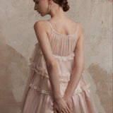 Fa Sogno Mélodie de Tulle Bellet Ruffle Dress