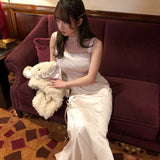 Get trendy with Mon Chérie Belle Charm Satin Midi Dress Evening Dress Christmas - Dresses available at Peiliee Shop. Grab yours for $36 today!