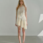 Get trendy with [UNOSA] Moonlight Petals Mini Dress -  available at Peiliee Shop. Grab yours for $68.80 today!