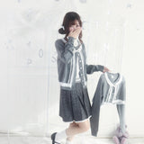 Pacific Position Grey Shirley Knit Cardigan Short & Long Version