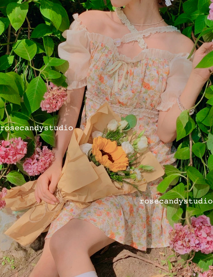 Get trendy with [SALE] Afternoon Garden floral mini dress - Dresses available at Peiliee Shop. Grab yours for $26.80 today!