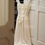 Vintage Babylon Pearly White Midi Dress