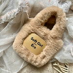 Get trendy with Soft Girl Era Faux Fur Mini Hand Bag -  available at Peiliee Shop. Grab yours for $15 today!