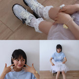 [Hand Knitted] Sakura season soft flower knitted ring