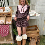 MineBeThyVers Flower Dreams Peter Pan Collar Long sleeves dress