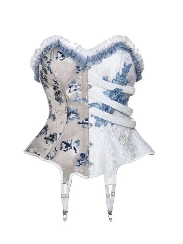 Get trendy with [Blood Supply] Corpse Bride 2024 Halloween Costume Gothic Corset Top with petticoats - Crop Top available at Peiliee Shop. Grab yours for $49.90 today!