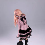 Evil Tooth Idol Circus Velvet Music Notes Mini Skirt