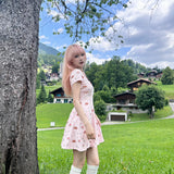 [Peiliee x Rose Island Exclusive] Deer Ballet Fawn Core Cotton Mini Dress