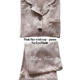 KittenClaw Pink Dream Cross Pajamas Set