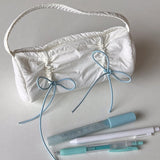 Get trendy with Ballet Core Summer dopamine-colored soft tote bag and pencil case - Bag available at Peiliee Shop. Grab yours for $15.50 today!