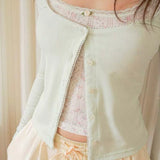 MineBeThyVers Mint Layered 2 in 1 Knit Top