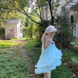 August Unicorn Cloud Ruffle Fairy Dress